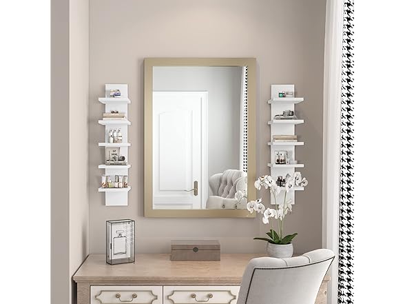 Bloddream 5 Tier Wall Shelves White