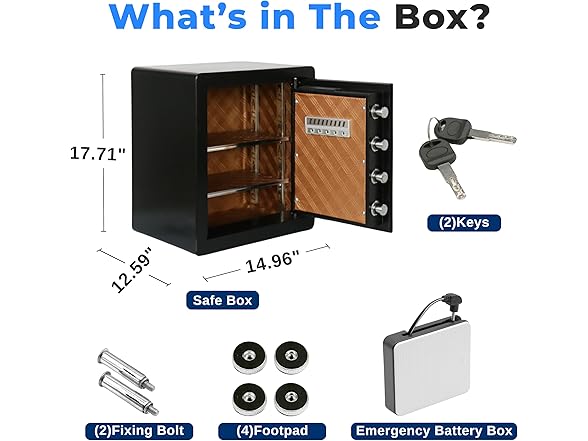 SereneLife Electronic Large Digital Safe 