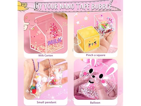 BENWIL Nano Tape Bubble Kit for Kids