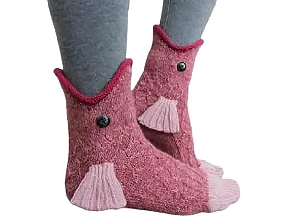 Linzhouzhiguang Unisex Knit Novelty Shark Socks