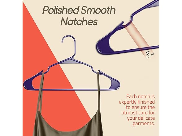 Purple Plastic Hangers 20 Pack