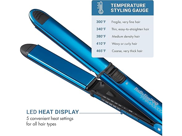 BaBylissPRO Limited Edition 1 1/4" Nano Titanium Prima3000 Ionic Hair Straightener