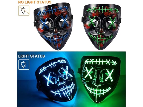 [3 pieces] Horror Mask X Eye Scar Mask