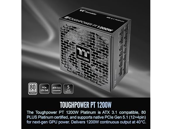 Thermaltake Thermaltake Toughpower PT 1200W; ATX 3.1