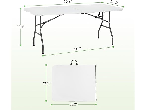 PayLessHere Folding Tables Plastic 6ft