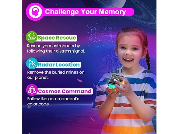 Xinbeiya Rechargeable Handheld Cube with Games