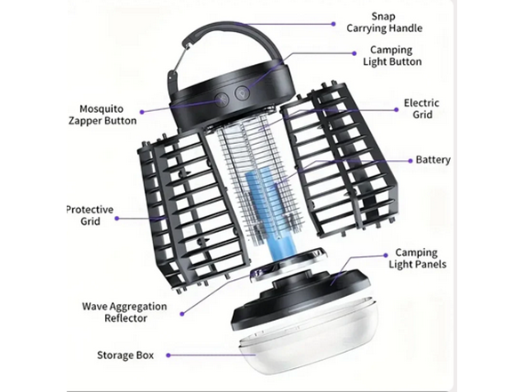 BH-1060 3 in 1 Outdoor & Indoor Bug Zapper 7hrs