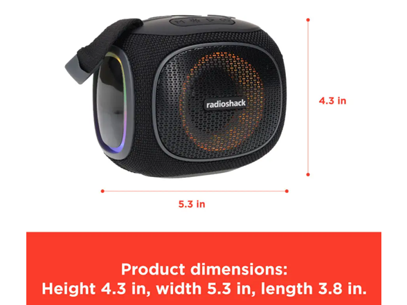 RadioShack 10W Wireless Bluetooth Mini Speaker