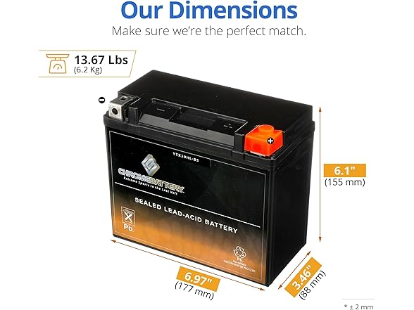 CB CHROMEBATTERY 20L-BS Maintenance-Free