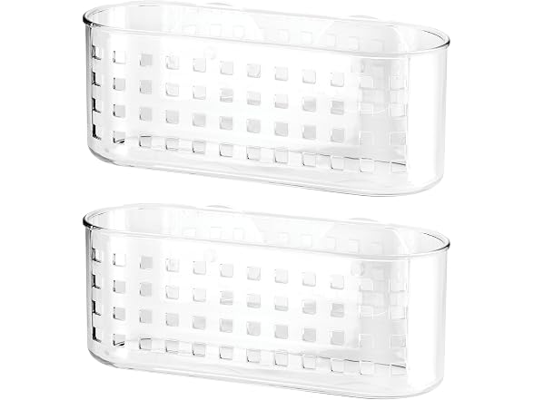 iDesign Hanging Suction Shower Caddy Basket