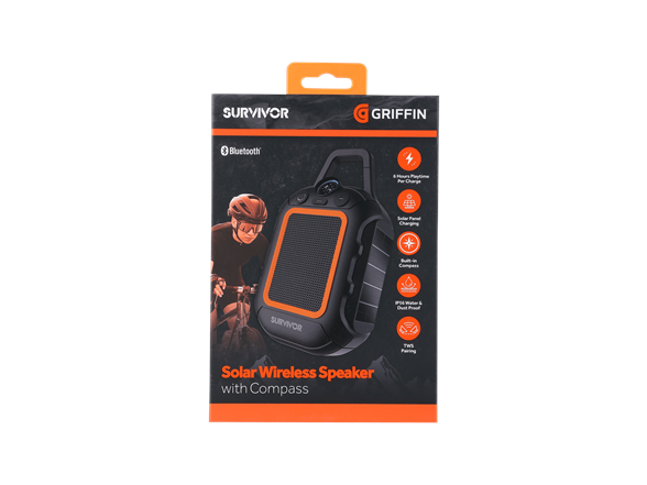 Solar Wireless Speaker with Compass