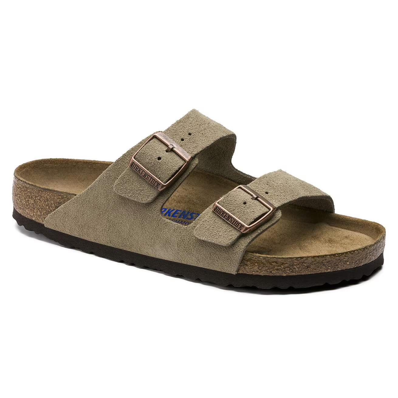 Birkenstock Unisex Arizona Sandal SFB Suede Taupe (Open Box) - Gallery 4