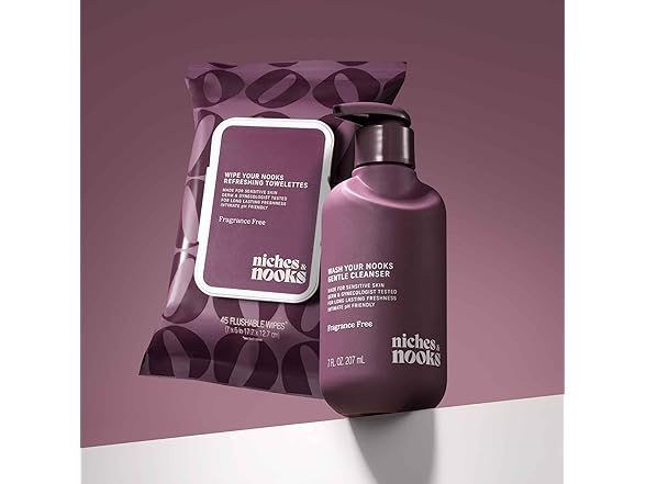Niches and Nooks Feminine Flushable Wipes 45ct