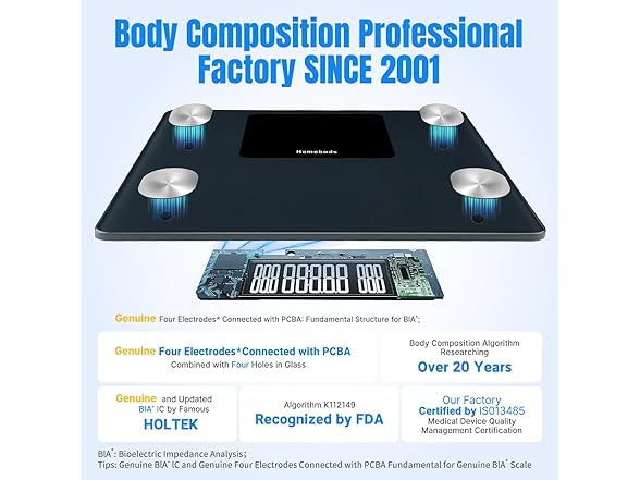 Homebuds 550lb Smart Scale for Body Weight