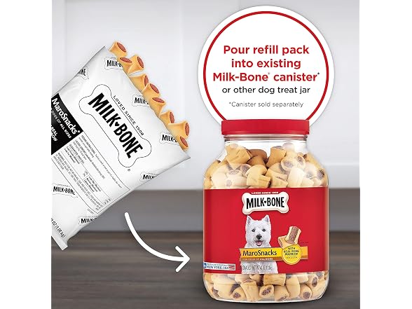 Milk-Bone MaroSnacks Dog Treats, 38 Ounce Refill