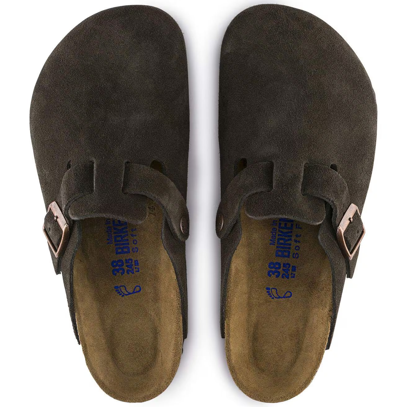 Birkenstock Unisex Boston SFB Suede Mocha (Open Box) - Gallery 8