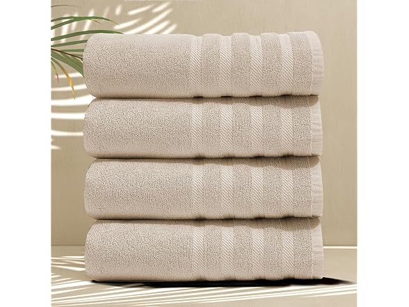 Hearth & Harbor Bath Towels for Bathroom - 100% Cotton