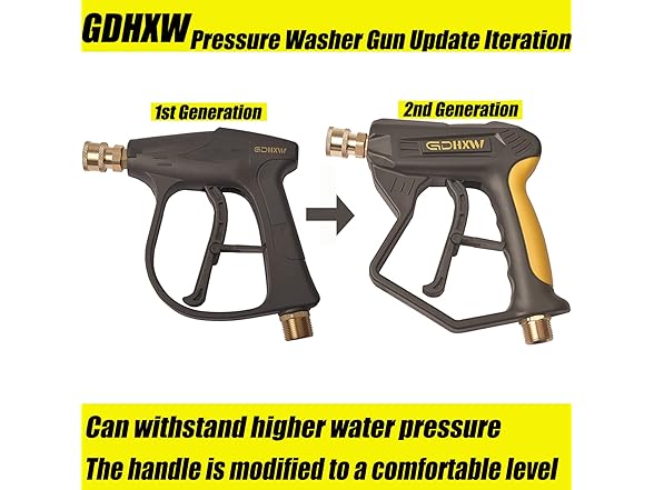 GDHXW Pressure Washer Gun w/5 Nozzles