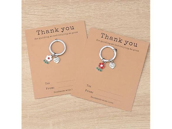 BIIQAKOO Teacher Gifts Keychain