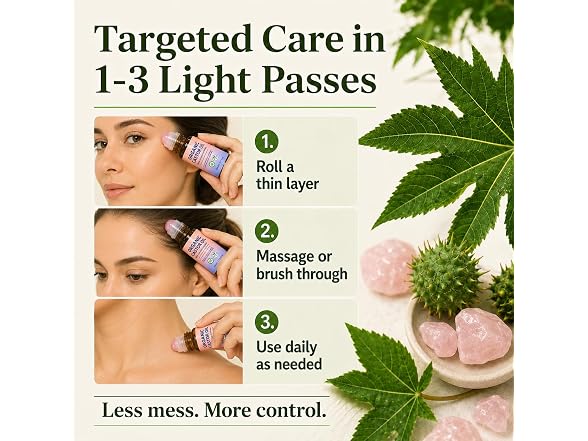 Castor Oil Roll On, Cold Pressed Beauty