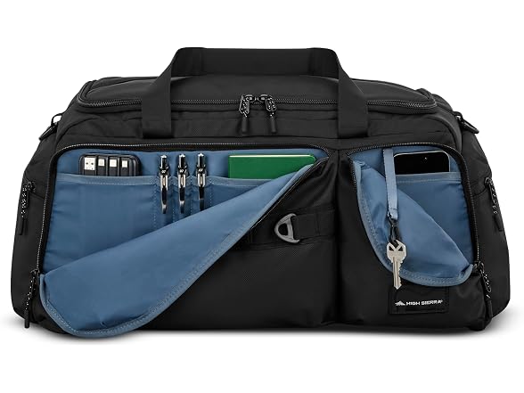 High Sierra Lineage Collection Duffle - Black