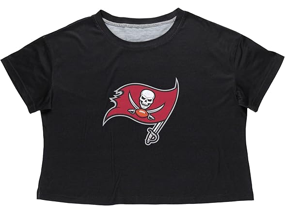 BUCS Womens Black Logo Crop Top