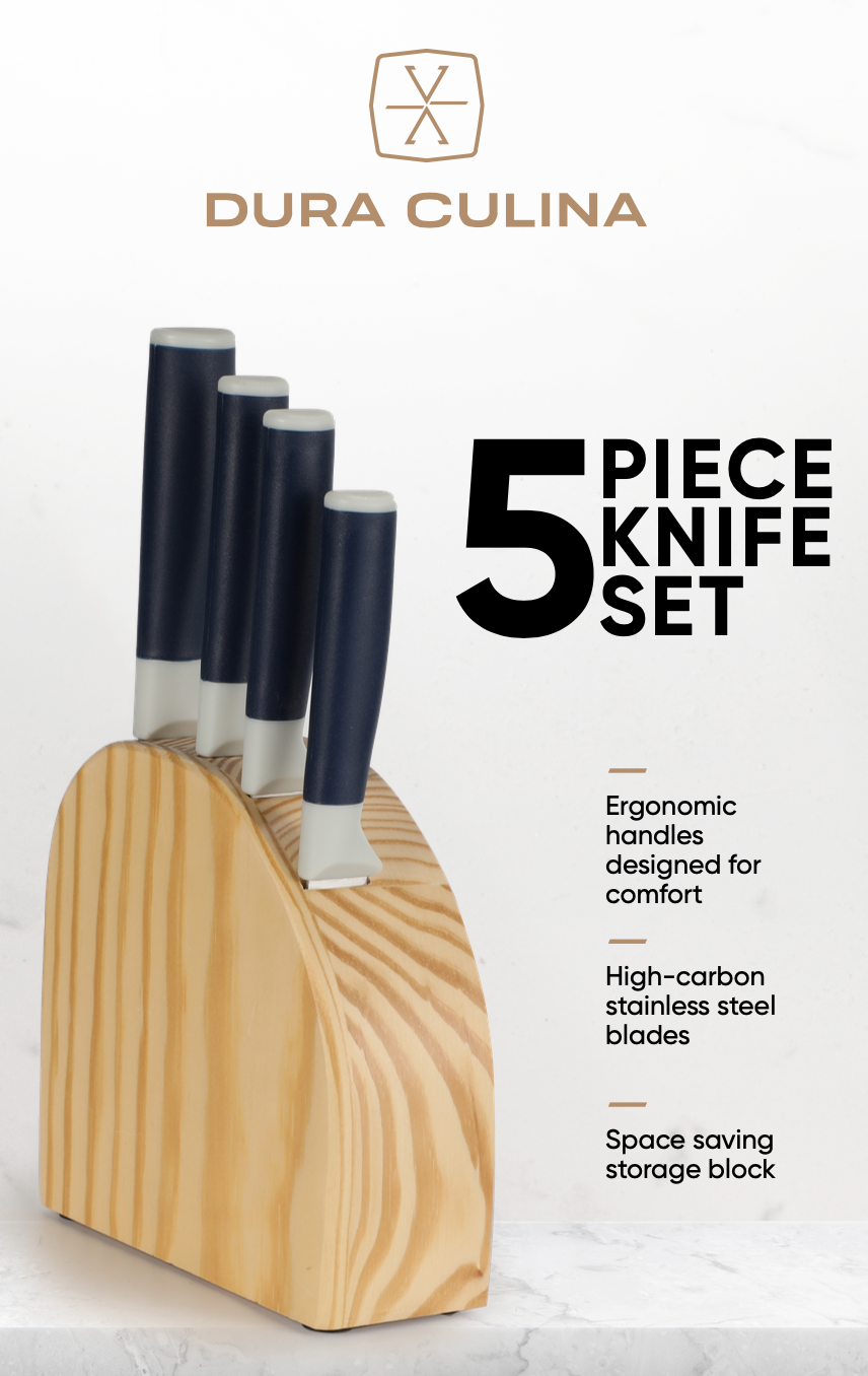 Dura Living Duo-Grip 5-Piece Knife Block Set - Gallery 10