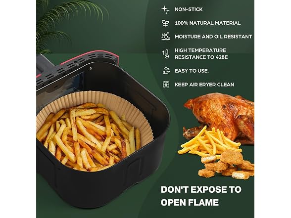 Stoear Air Fryer Paper Liners