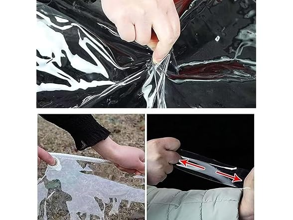 LC&QS Clear Tarps Heavy Duty PVC, 10' x 12