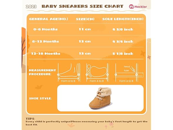 Meckior Baby High Top Crib Shoes