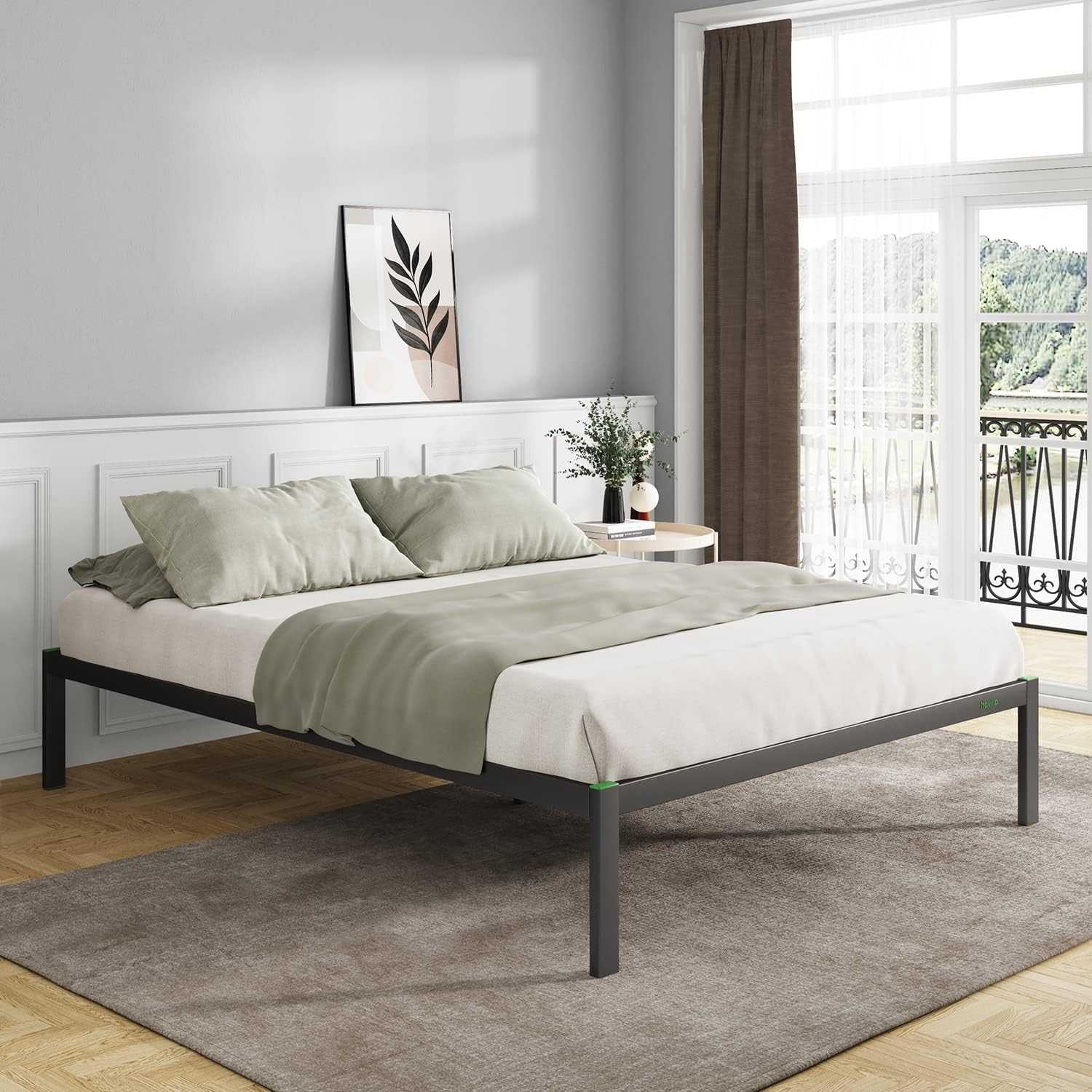 Novilla Full Bed Frame w/ Headboard 14" - Gallery 11