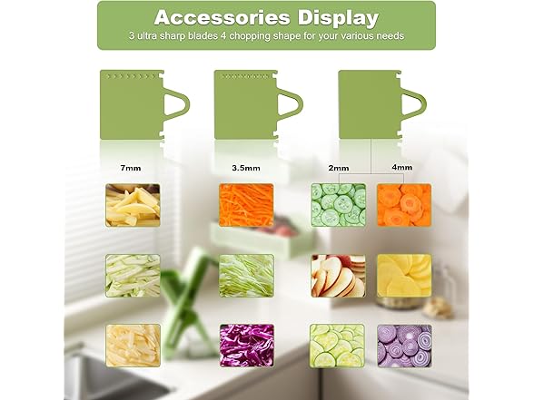 Eletronova Safe Mandoline Slicer for Kitchen