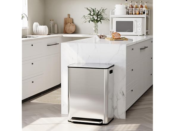 Dual Kitchen Trash Can, 2 x 8 Gal (2 x 30L)