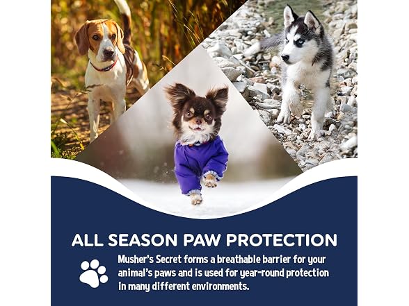 Musher's Secret All-Natural Dog Paw Balm, All-Seas