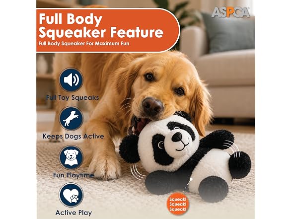 ASPCA ASPCA Plush Squeaky Dog Toy for Small