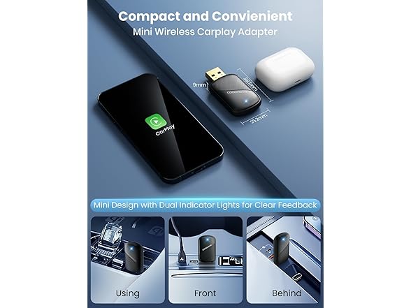 CODONOVA Mini Wireless Carplay Adapter