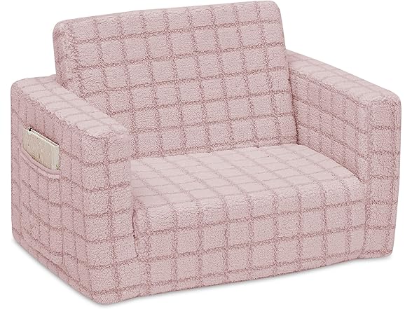 Delta Children Checkered Cozee Flip-Out Kids Chair