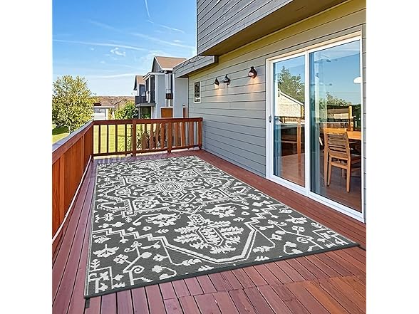 GarveeHome 9'x18' Large Outdoor Rug