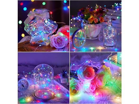 3 Pack: 40ft USB Waterproof Remote Control LED String Lights