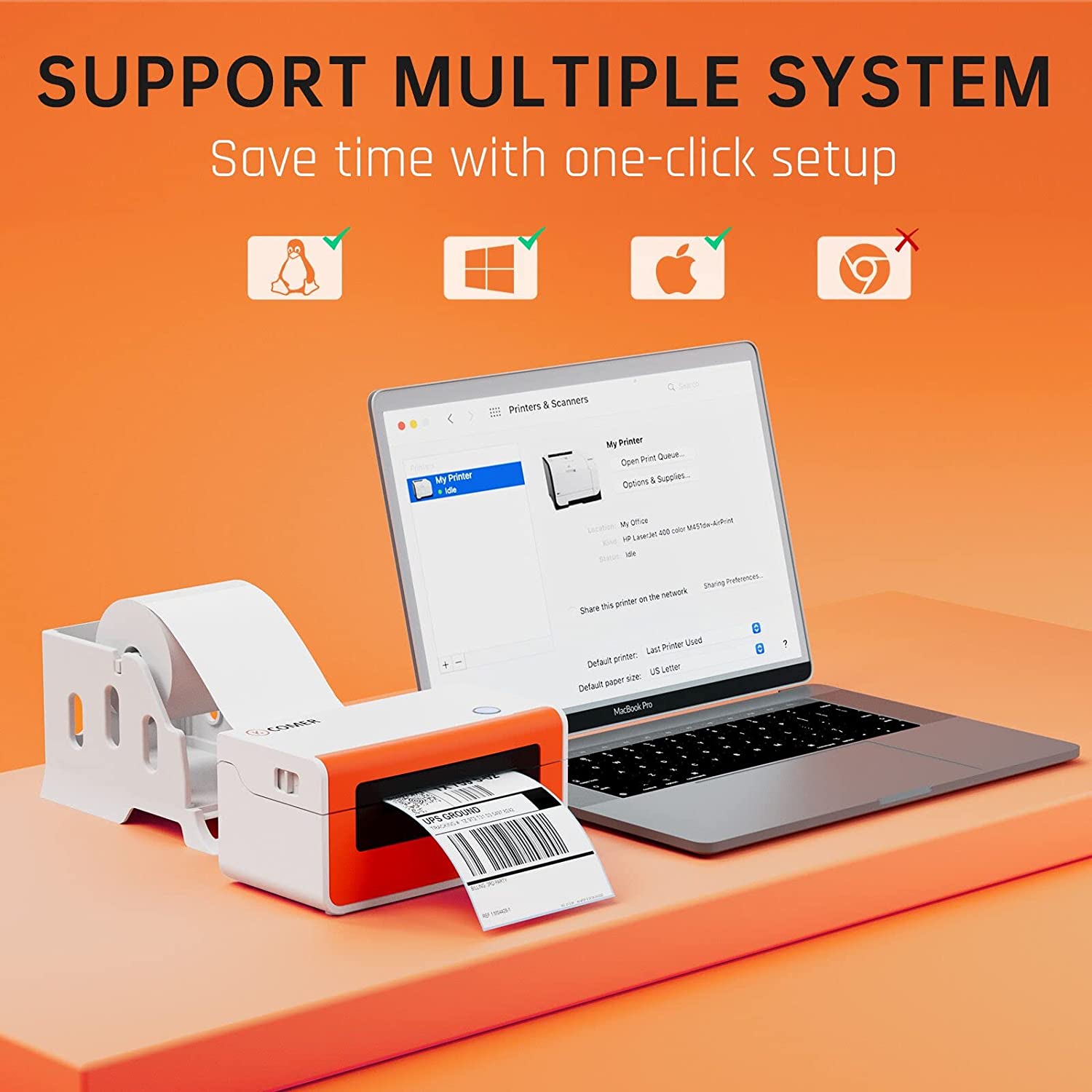 K Comer Shipping Label Printer (Open Box) - Gallery 17