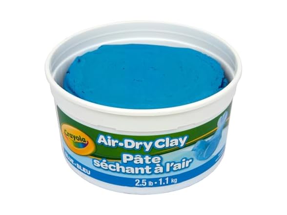 Crayola Air Dry Clay, 2.5lb Tub, Blue