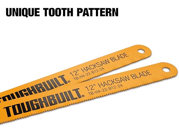 ToughBuilt TB-H4S2-22-B12-2 2Pk 12 in Hacksaw Blades - 24T