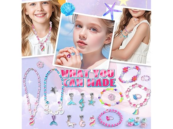 2000pcs Charm Beads Bracelet Making Kit
