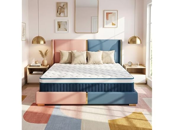 Mutesleep 14 Inch King Memory Foam Mattress, Medium Firm