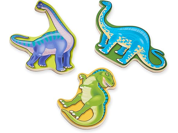 Melissa & Doug Magnetic Wooden Dinosaurs