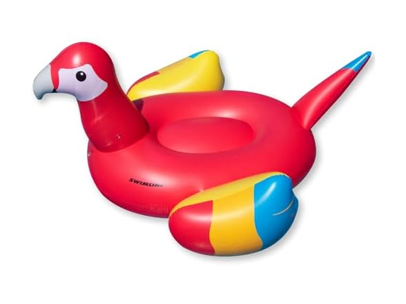 Swimline Giant Inflatable Parrot Pool Float