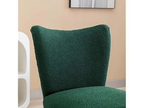 Nuoya Armless Accent Chair Wood Green