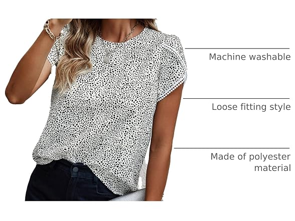 Angashion Women (XL) Tops Casual Lace Crochet Top