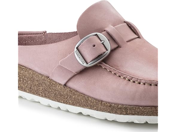Birkenstock Women's Buckley Clog, Soft Pink Nubuck (36 EU)