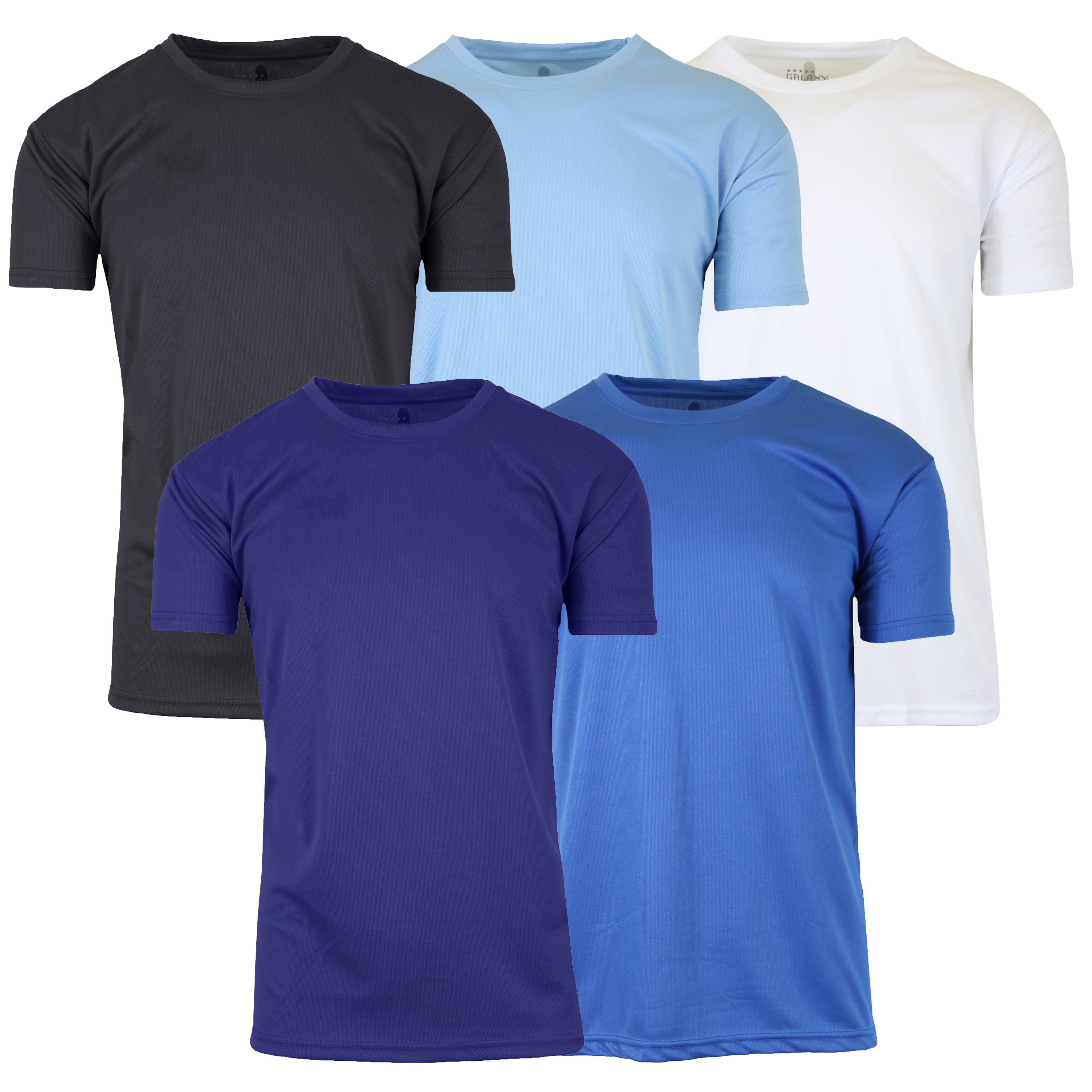 5Pk Mens S/S Performance Active Tee - Gallery 12